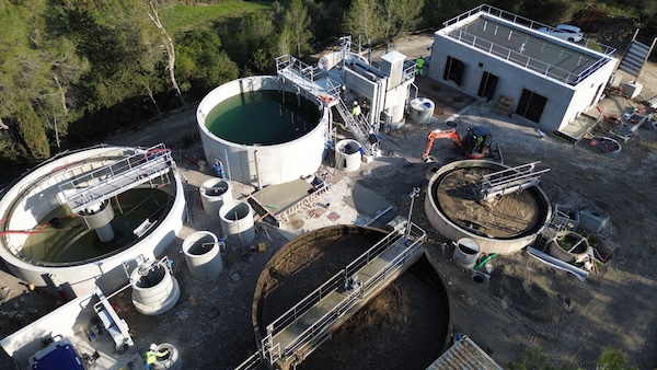 Nouvelle station de traitement des eaux usées à Montaud